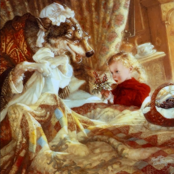 PLATE #2 Knowles Little Red Riding Hood Classic Fairy Tale Collector Plate NEW - Picture 2 of 8